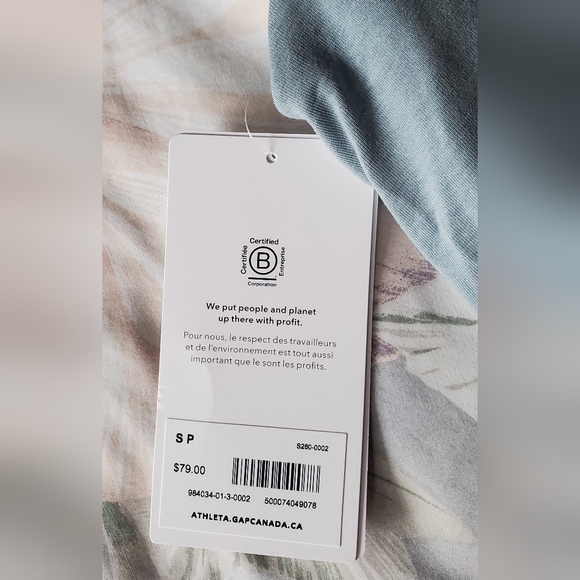 NWT. Athleta, Small, Light Green - Picture 3 of 3